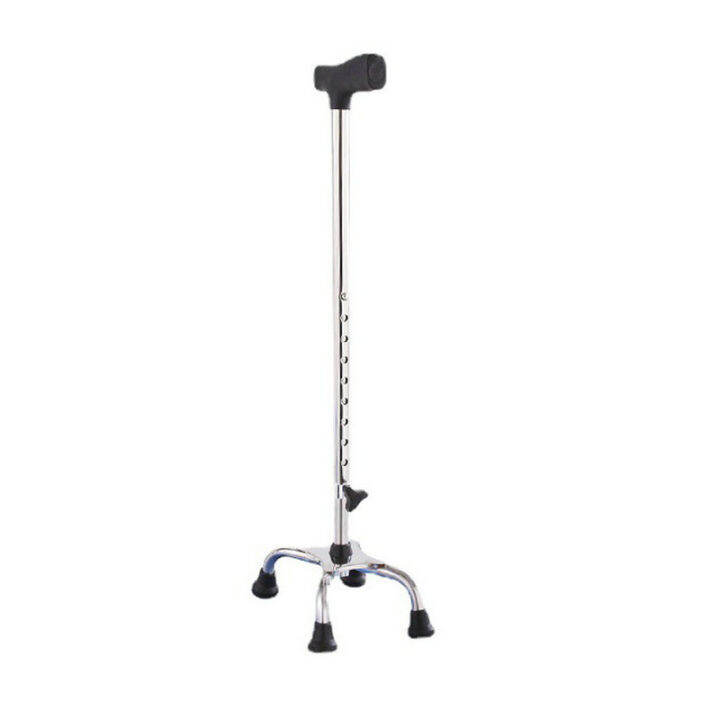 81-96CM 6 Ajustable Heights Stainless Steel Walking Cane Safe Old Man ...