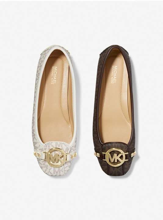Michael Kors allover logoprint pumps for women Brown  Buy online at the  best price on caposeriocom