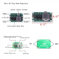 ตัวแปลงขาลงไฟฟ้ากระแสตรงขนาดเล็ก3A 1/3/5/10ชิ้น5V-23V ถึง3.3V 6V 9V 12V 340กิโลเฮิรตซ์