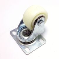 30KG Universal Swivel Casters Each 1.5 Furniture Wheel Castor White PP Nylon For Chair Desk pallet