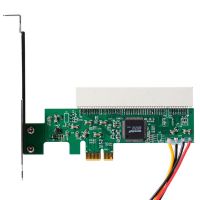 Pci Express Pci Pci-E ไปยังการ์ดอะแดปเตอร์ Pci เป็นชิปเซ็ต1083 Dom668 Ac385สีเขียว