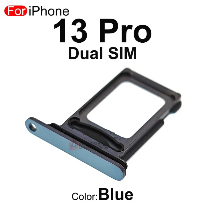 Black Silver Gold Blue Sim Card For iPhone 13 Pro 13Pro Single & Dual