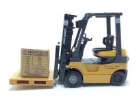 【✇】 Fashions King 1:60 Scale รุ่นรถโลหะผสมวิศวกรรมยานพาหนะ Lift Forklift Boxed ของขวัญจำลอง Forklift ของเล่นเด็กจัดส่งฟรี