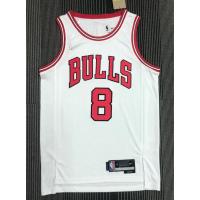 【Hot Pressed】Lavine Jersey 3 Styles 2022 NBA Chicago Bulls 8# 75Th White New Logo Basketball Jersey