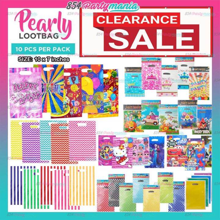 Pearly Lootbags 10pcs Party Loot bag Party Bag Giveaways Filler Loot
