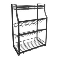 KASSA HOME - ชั้นวางเครื่องปรุง 4 ชั้น Darco รุ่น 20022MBK ขนาด 35 x 18 x 51.5 ซม. สีดำ / Black 4 Tiers Seasoning Shelf Darco No. 20022MBK Size 35 x 18 x 51.5 cm [# เครื่องครัวอื่นๆ - เครื่องครัว ] [#  lazada ลาซาด้า central online ]