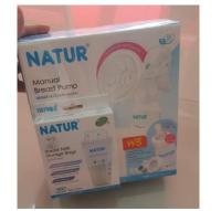 “พร้อมส่ง”Natur ชุดปั้มนม แบบคันโยก แถมถุงเก็บนม แท้