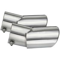 1 Pair Stainless Steel Exhaust Muffler Tail Pipe for Land Sport 02-10