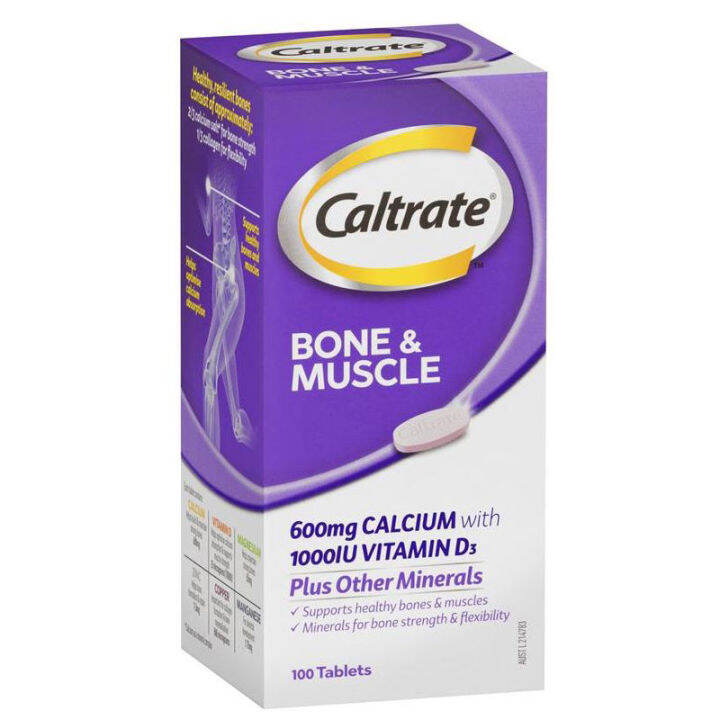 Caltrate bone&muscle minerals for bone strength&flexibility 600mg