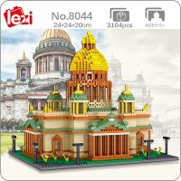 Lezi 8044 World Architecture St Isaacs Cathedral Church Museum DIY Mini Diamond Blocks Bricks Building Toy for Children no Box