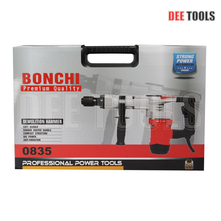bonchi-ครื่องสกัดไฟฟ้า-สว่านสกัด-เจาะทำลาย-แย๊กไฟฟ้า-แย๊กเจาะปูน-2850w-รุ่น-0835-แย็ก-demolition-hammer