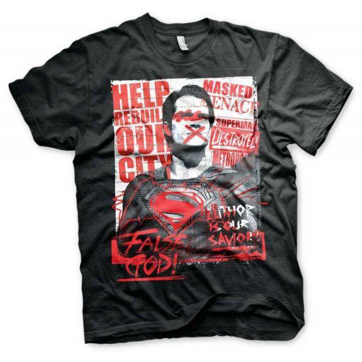 Batman vs Superman False God Man of Steel Justice League DC Comics Tshirt!  