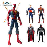 30cm Avengers Action Figure With Sound Light Cartoon Anime Character Model Ornaments For Gifts Fans Collection