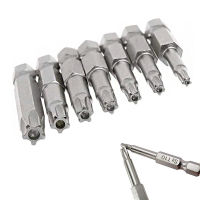 7Pcs Star ดอกสว่านไขควงหัวชุด S2 Magnetic Shank 1/4 นิ้ว Hex Torx Shank Allen ประแจเครื่องมือ T10-T40-Kuosie