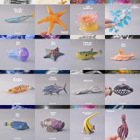 ? Sile Toy Store~ Simulation Animal Model Wild Marine Animals And Plants Underwater World Childrens Toys