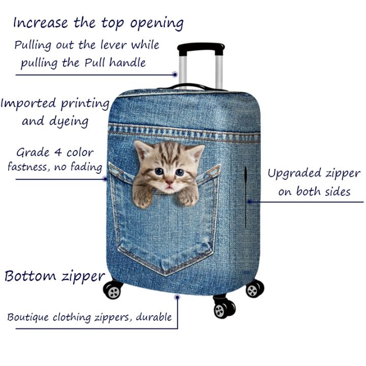 sereqi-cat-dog-travel-luggage-cover-for-18-32inch-suitcase-travel-bag-protection-case-luggage-bag-dust-cover-travel-accessories
