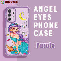 Jinsouwe เคสโทรศัพท์สำหรับ Samsung Galaxy เคส Galaxya32 Samsunga32 A32สำหรับเด็กหญิงเด็กชายเคสการ์ตูนเจ้าหญิงยางนิ่มฝาครอบด้านหลัง