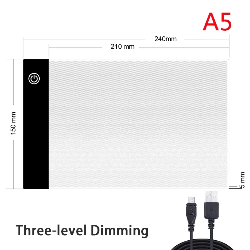 A3/A4 LED Light Box Tracer USB Power Adjustable LED Light Tablet