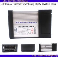 Led  Outdoor Rainproof  Rainproof  Power Supply AC 190-240V DC12V 60W LED Driver  Lighting Transformers Electrical Circuitry Parts