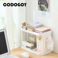 【CW】 Multifunctional Shelves Double-layer Storage Shelf Desktop Rack Plastic Desk Sundries Organizer