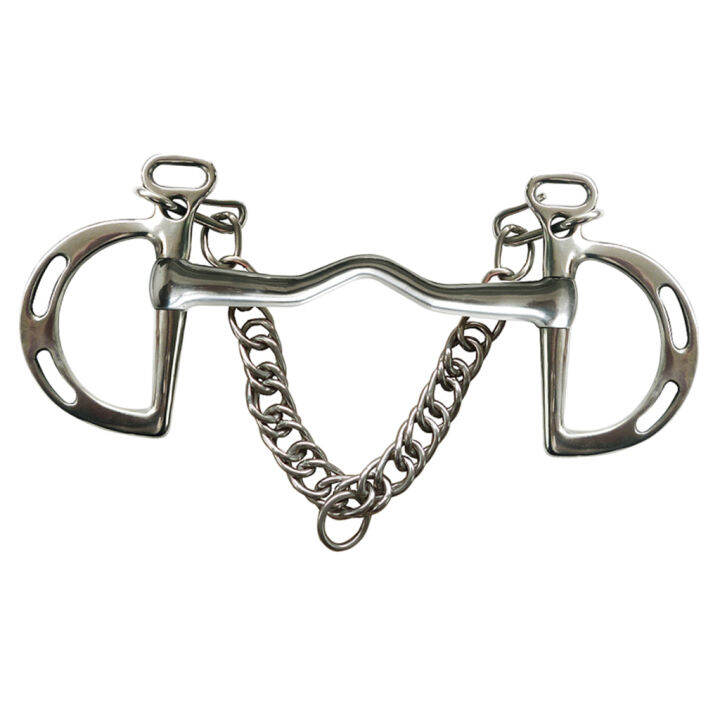 LazaraSuper Stainless steel Equestrian Horse Bit Combination