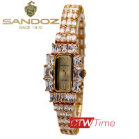 Sandoz นาฬิกาข้อมือผู้หญิง สายสแตนเลส รุ่น SD99235GG01 (หน้าปัดทอง)