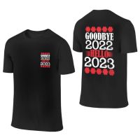 ราคาถูกGoodbye เสื้อยืดผ้าฝ้าย พิมพ์ลาย Hello 2022 ปีใหม่ล่าสุด (32) สําหรับผู้ชาย 2023S-5XL