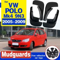 แผ่นกันโคลนสำหรับโวล์คสวาเก้น Vw โปโล Mk4 9n3 2005 ~ 2009แผ่นแผ่นบังโคลนบังโคลนกันชนรถด้านหน้าด้านหลัง2006 2007 2008