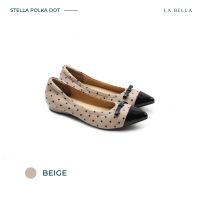 VF รองเท้าแฟชั่นผู้หญิง รองเท้าผู้หญิงไซส์ใหญ่ LA BELLA รุ่น STELLA - POLKADOT - BEIGE รองเท้าผู้หญิงใส่สบาย รองเท้าผู้หญิง แบรนด์ฮิต