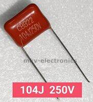 (20ตัว) 104J ,100nf , 0.1uf 250V Mylar Capacitor