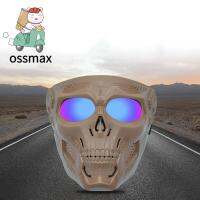 OSSMAX แว่นตากันลมสำหรับฮาโลวีน,แว่นตากันลมกระจกเงากันลมกลางแจ้งแว่นตาโมโต้รูปผีหัวกะโหลกรถจักรยานยนต์ขี่โมโตครอสทรงผีหัวกะโหลก