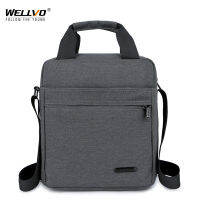 Men Gray Business Messenger Bag Male Crossbody Working Bag Waterproof Oxford Shoulder Handbag Mini Travel Phone Bag XA766ZC