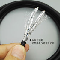 ={}+—— จัมเปอร์สำเร็จรูป Super Seven ดั้งเดิม rj45 สายไฟสั้นเครือข่ายแบบคู่ cat7 สายเคเบิลเครือข่าย10กิกะบิต 0.5 ข้าว stp