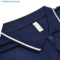 ┋☫ Lillian Chaucer 23-24 new embroidery sapphire French casual sport quick-drying breathable short sleeve POLO shirt football clothes