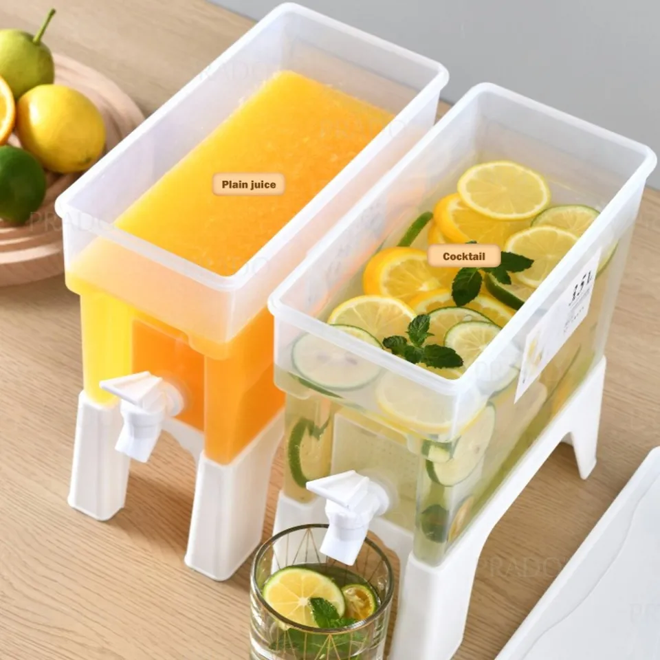 3.5L Fridge Beverage Dispenser water drink Buckets Jug Box Juice Cocktails