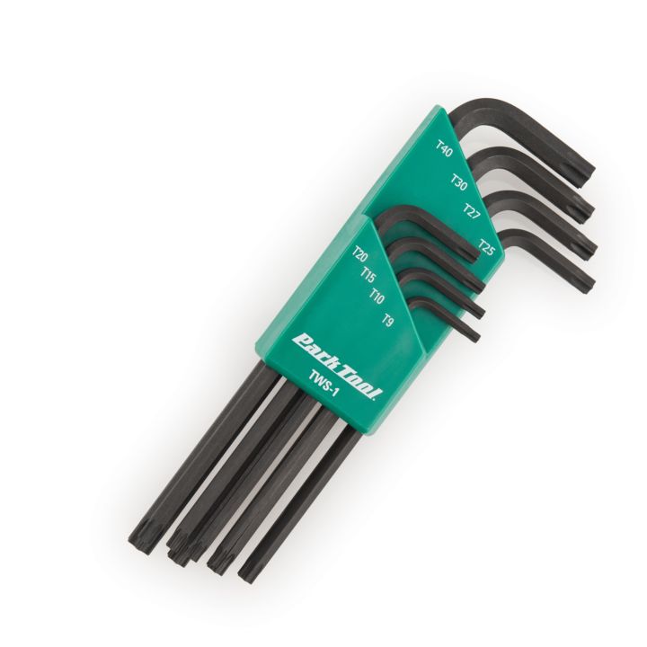 park-tool-tws-1-ชุดประแจดาว-t9-t10-t15-t20-t25-t27-t30-และ-t40-เครื่องมือซ่อมจักรยาน-แอลหัวดาว-6-แฉก-แฉกดาว-ประแจแอล-torx-compatible-wrench-set-จำนวน-1-เซ็ต-จาก-usa