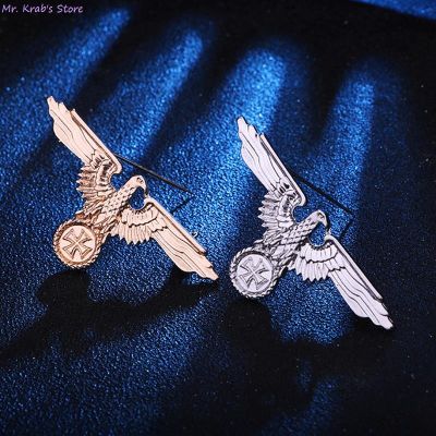 Third Reich Period German Veteran Association logo pin Cap Eagle Military Cross Pin Cap Badge Cockade brooches