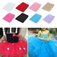 Fabric Wrapped Chiffon Girl Crocheted Top Skirt