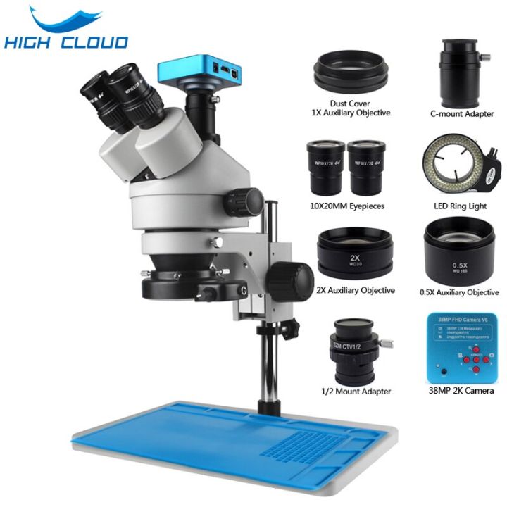 3-5x-90x-continuous-zoom-stereo-trinocular-microscope-0-5x-2x-auxiliary-objective-lens-38mp-2k-hdmi-digital-microscope-camera