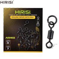 ₪№ 20pcs Fishing Carp Swivel for Chod Rig Link with Solid Ring Terminal Fishing Tackle Fishing Snap Swivels AE045S