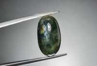 ไพลิน (Blue Sapphire) ออสเตรเลีย เผาเก่า น้ำหนัก 19.78 ct. ขนาด 11.4*7.6*19.1 mm. พลอยแท้ 100% เนื้อดี ราคาถูก