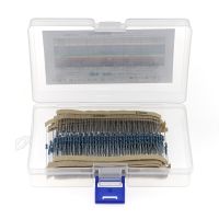 600pcs 30Value 1 1/4W resistor pack set DIY Metal Film Resistor kit use colored ring resistance (10 ohms 1 M ohm)