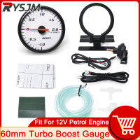 H 60มม. ตัวชี้ Turbo Boost Gauge รถอุปกรณ์เสริม Stepper Motor 12V -1 ~ 200 Kpa พลาสติก Blue Light Controlador Turbo Psi BAR Meter