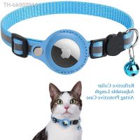 ﺴ┋ Pet GPS Tracker Airtag Case Collar for Cat with Protective Anti Lost Locator Dog Accessories Reflective Pet Collars Accessories