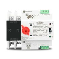 Din Rail 2P Dual Power Automatic Transfer Switch Electrical Selector Switches Uninterrupted Power