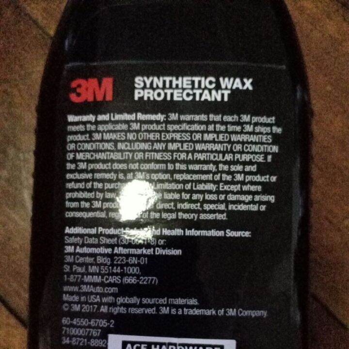 3M sthetic wax protectant/ liquid wax...each HB Lazada PH