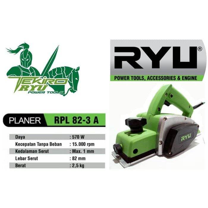 mesin planer RYU RPL 82-3A mesin ketam serut pasah Tekiro corp | Lazada ...