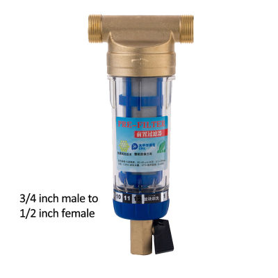 Siphon backwash Prefilter water filter First step of water purifier system brass stainless steel mesh prefiltro wiper Hydrometer