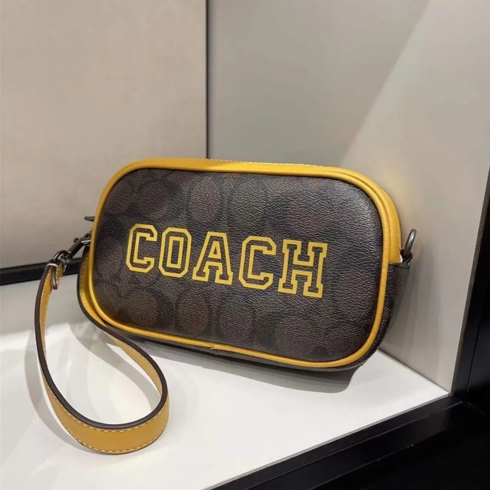 Coach CB851 Jamie Wristlet In Signature Canvas With Varsity Motif NET Org  $178