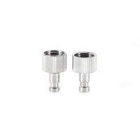 [HF14] 2ชิ้น/ล็อต1/8in สแตนเลสทนทาน Airbrush Quick Disconnect Coupler Hose Connector Release Adapter ขายส่งท่อ Connector